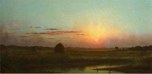 Martin Johnson Heade - Sunset Over The Marsh