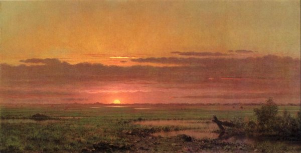 Sunset Marshland New Jersey