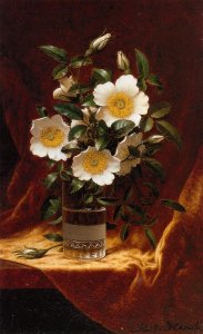 Cherokee Roses In A Glass